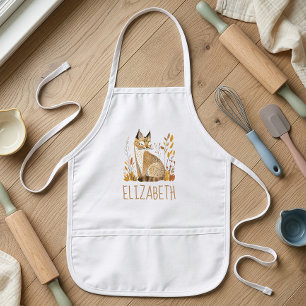 Delantal Infantil Lince del bosque personalizado lindo