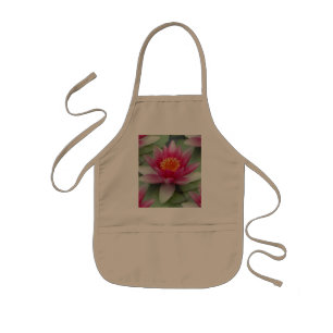 Delantal Infantil Lirio de agua de Lotus rosa
