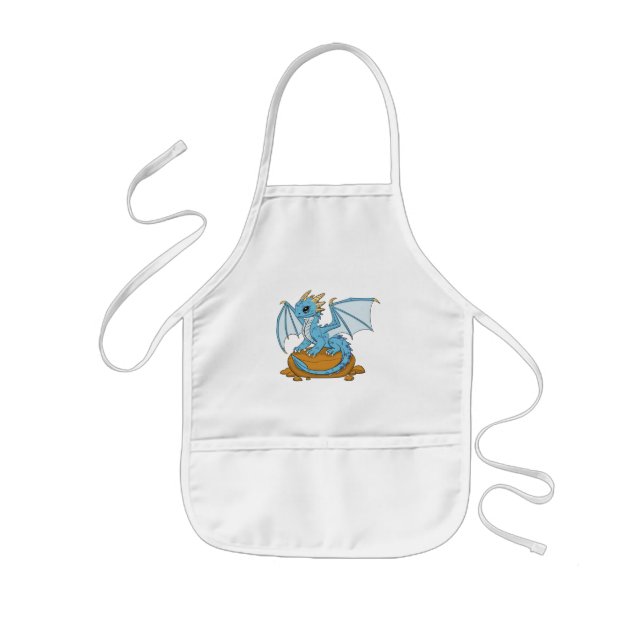 Delantal Infantil Little Blue Dragon (Frente)