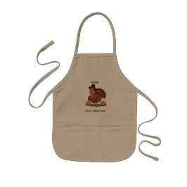 Delantal Infantil Little Turkey Chef Kids Apron – Name Gift