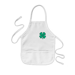 Delantal Infantil Lucky 4 Leaf Irish Clover chef de cocina