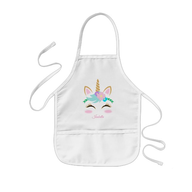 Delantal Infantil Magnífica 🦄 unicornio (Frente)