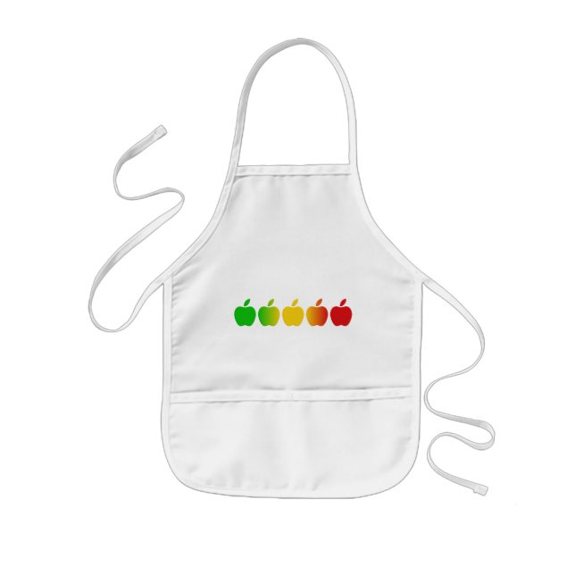 Delantal Infantil Manzana de manzanas - personalizar, elegir estilo  (Frente)