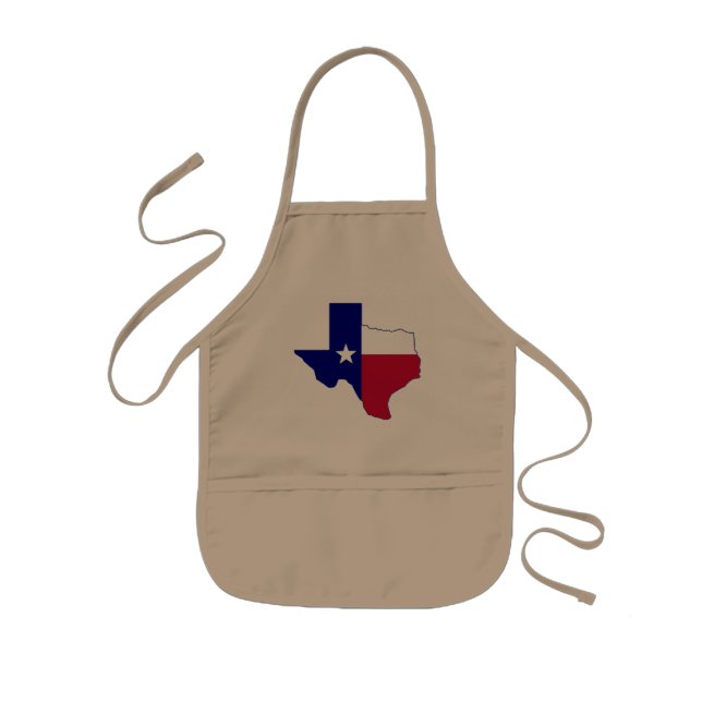 Delantal Infantil Mapa de bandera de Texas (Frente)