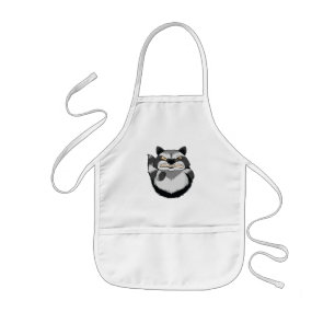 Delantal Infantil Mapache Enojado