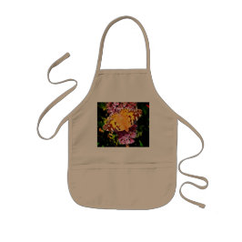 Delantal Infantil mariposa naranja