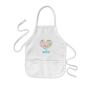 Delantal Infantil Matemáticas del Corazón