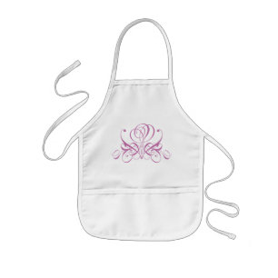 Delantal Infantil Mauve Flourish Rosa Designer Bib