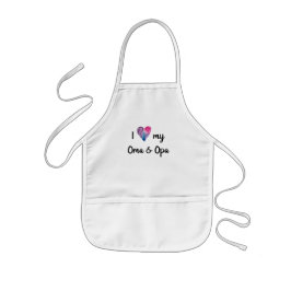 Delantal Infantil Me encanta mi Oma y Opa Apron