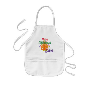 Delantal Infantil Merry Christmas Baker Apron