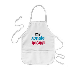Delantal Infantil Mi tía Rocks Tshirts y regalos