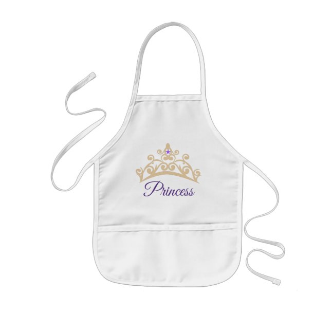 Delantal Infantil Miss America USA Tiara Princess Apron (Frente)