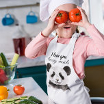 Delantal Infantil Moderno Te Amo Mucho Panda Blanco Y Negro<br><div class="desc">Moderno Te Amo Mucho Panda Blanco Y Negro</div>