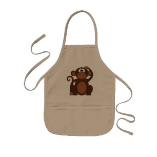 Delantal Infantil mono-chimpancé-simio-chimpancé-animal