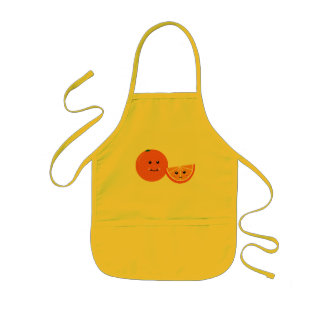 Delantal Infantil Naranja de corte