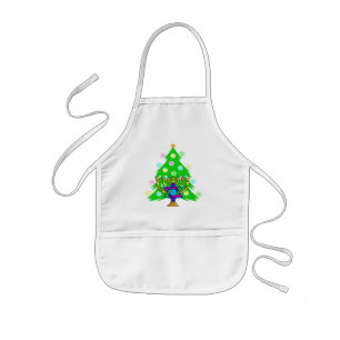 Delantal Infantil Navidad y Jánuca junto