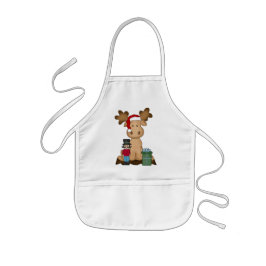 Delantal Infantil Navidades Apron para niños de Holiday Moose