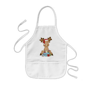 Delantal Infantil Navidades Apron para niños de Holiday Moose