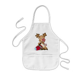 Delantal Infantil Navidades Apron para niños de Holiday Moose