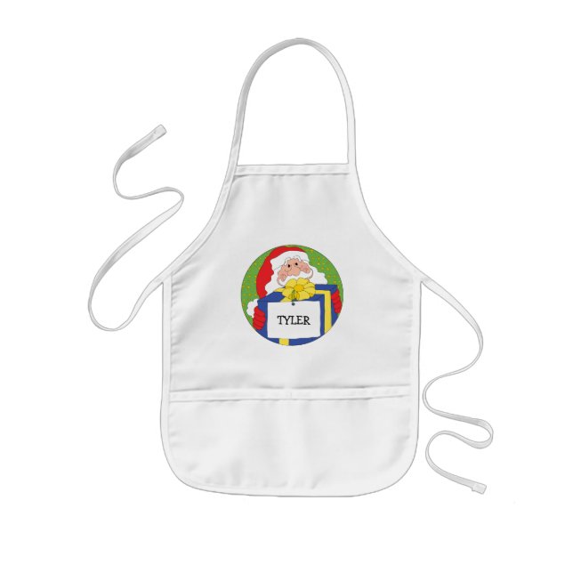 Delantal Infantil Navidades Apron "Santa Presents" (Frente)