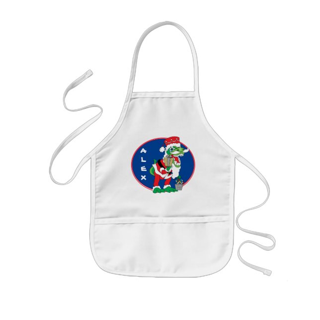 Delantal Infantil Navidades Apron TySANTAsaurus Rex (Frente)