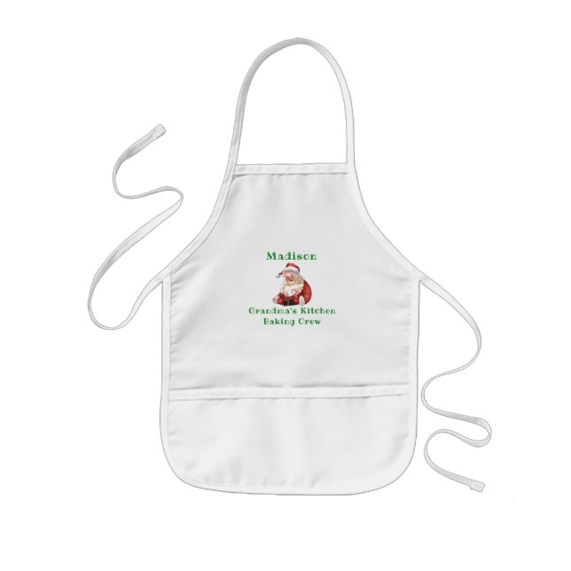 Delantal Infantil Navidades Cookie Baking Crew Grandmas Kitchen G (Frente)