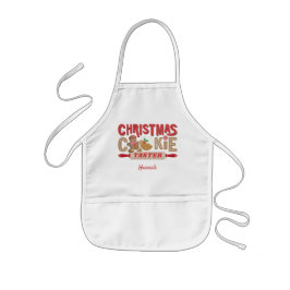 Delantal Infantil Navidades Cookie Taster o Baker Apron para niños