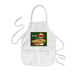 Delantal Infantil navidades de niños hornear apron añadir nombre