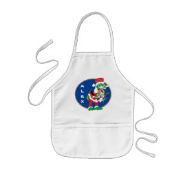 Delantal Infantil Navidades Niños Apron TySANTAsaurus Rex/Luces