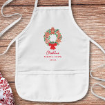 Delantal Infantil Navidades personalizados horneando el traje infant<br><div class="desc">Disfrute de los Navidades de la familia cocinando la tradición con este lindo delantal de Baking Crew para niños. Está decorada con una acuarela de Navidades de galletas. Personalizable fácil. A medida que creamos nuestra obra de arte no encontrarás esta imagen exacta de otros diseñadores. Acuarela original © Michele Davies....</div>