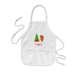 Delantal Infantil Navidades personalizados niños que hacen Apron con