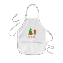 Navidades personalizados niños que hacen Apron con