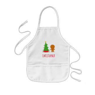 Delantal Infantil Navidades personalizados niños que hacen Apron con