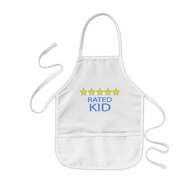 Delantal Infantil Niña de cinco estrellas (Frente)