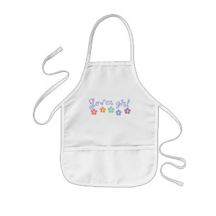 Delantal Infantil Niña flor Girly-Cue