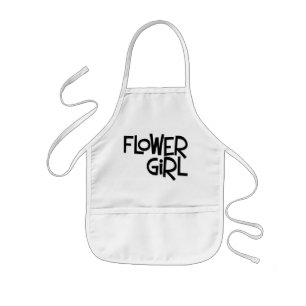Delantal Infantil Niña flor hipster