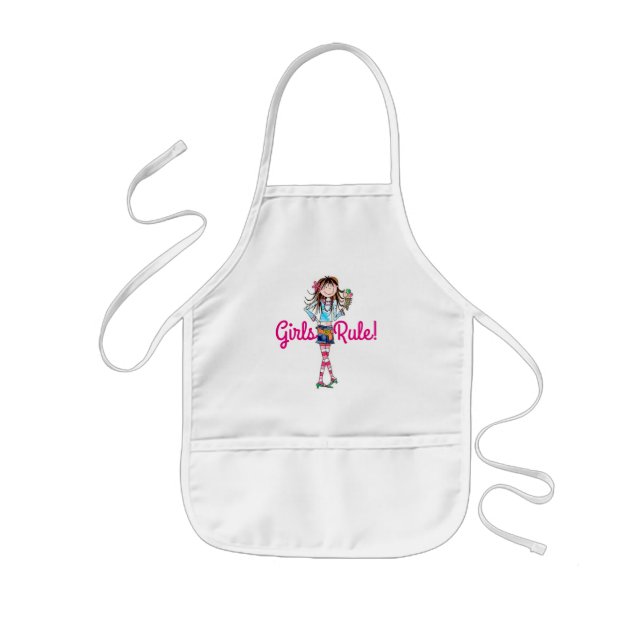 Delantal Infantil Niños Apron/Chicas Gobernan (Frente)
