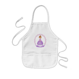Delantal Infantil Niños Apron Púrpura