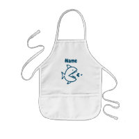 Niños de peces de tiburón azul lindo personalizado
