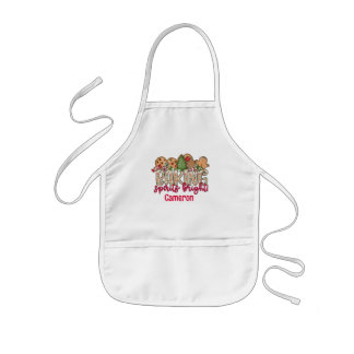 Delantal Infantil Niños Navidades Apron Baking Spirits Personalizado