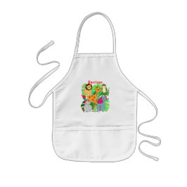 Delantal Infantil Niños Personalizados de Safari de la Selva Persona