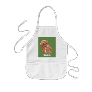 Delantal Infantil Niños Unisex personalizable horneando panecillos