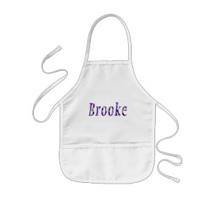 Delantal Infantil Nombre Brooke Floral Púrpura
