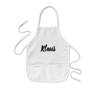 Delantal Infantil Nombre de Klaus masculino,