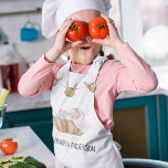 Delantal Infantil Nombre del niño rosado del Pastel de Belleza Moder<br><div class="desc">Nombre del niño rosado del Pastel de Belleza Moderna</div>