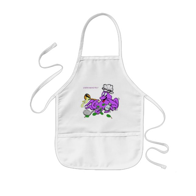 Delantal Infantil Octopus Cook Kids Apron (Frente)