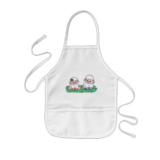 Delantal Infantil ovejas del bebé