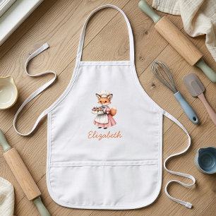 Delantal Infantil Panadería Zorro Lindo Personalizado
