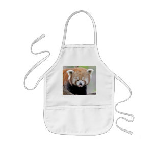 Delantal Infantil Panda rojo Apron Photo , animales.