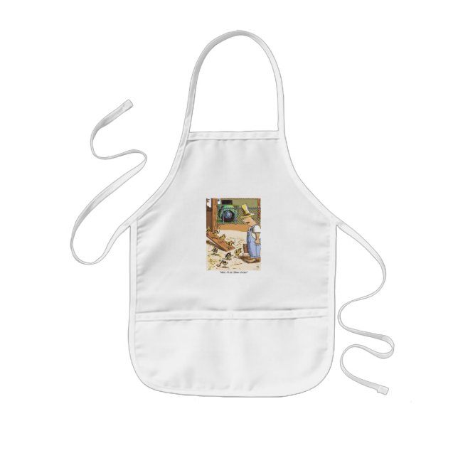 Delantal Infantil Papel de cocinero de cocineros de chicles blancos (Frente)
